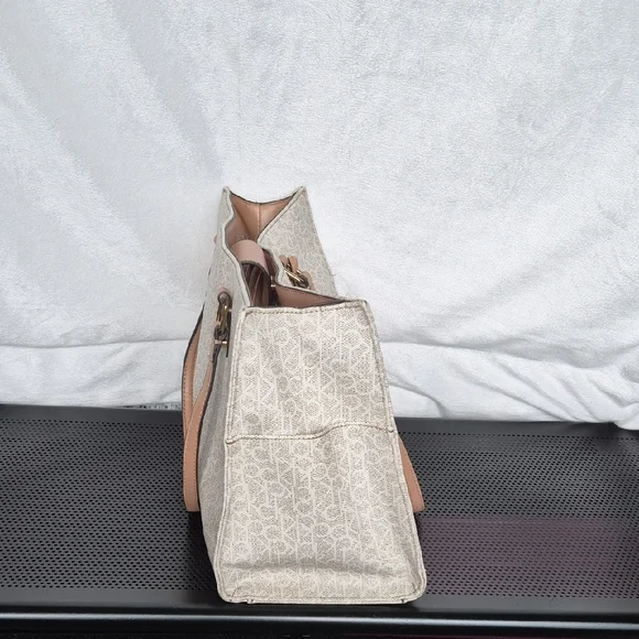Calvin Klein Cream and Brown Women's Tote Bag - Picture 4 of 12